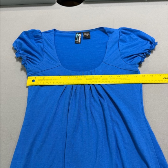 Vibrant Blue Women's Tunic Top - Picture 3 of 6